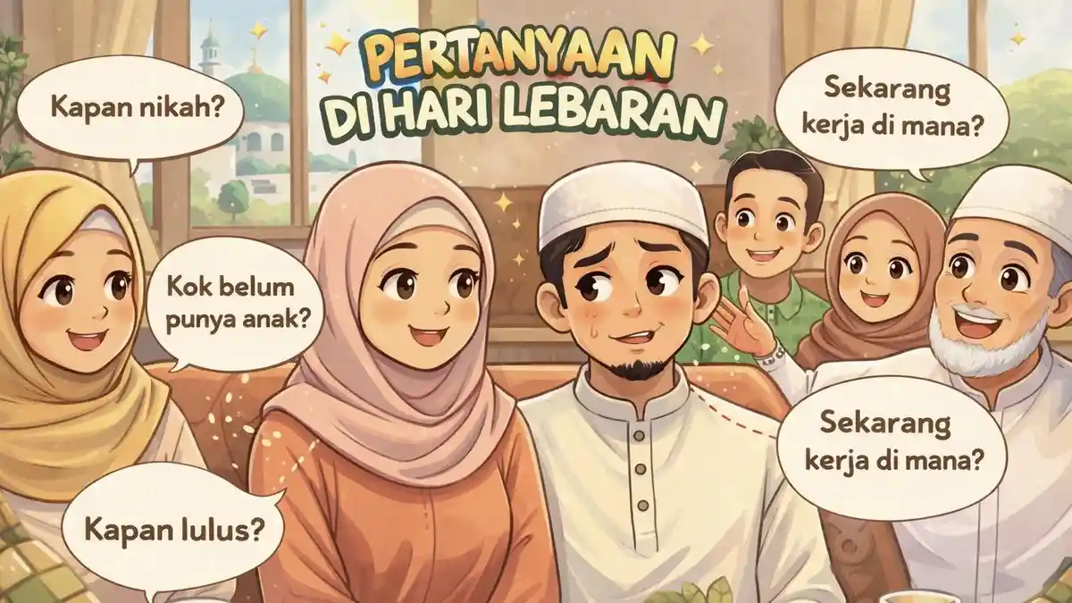 Daftar Pertanyaan Keluarga di Hari Lebaran yang Sering Muncul, Ini Cara Menyikapinya