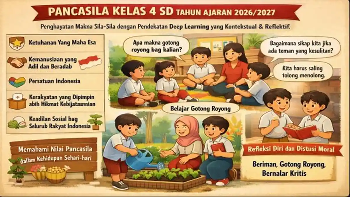 Modul Ajar Deep Learning Pendidikan Pancasila Kelas 4 SD Bab 1 Semester 1 Tahun Ajaran 2026/2027 - Sripoku.com