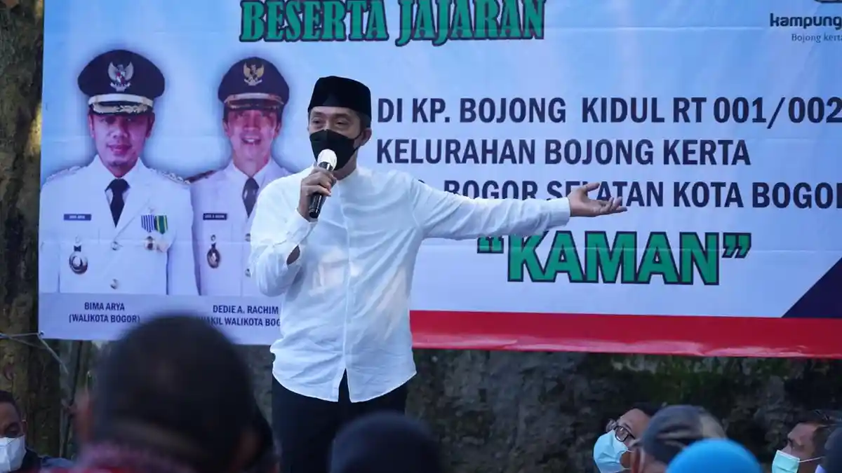 Datangi Kampung Bojongkerta, Wakil Wali Kota Bogor Salut Warganya Kompak dan Mandiri