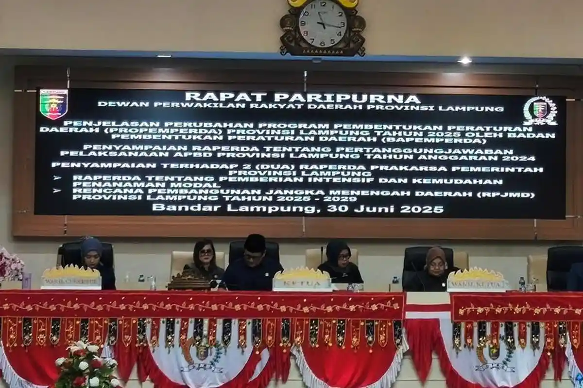 Pemprov Lampung Usulkan Raperda Insentif dan RPJMD