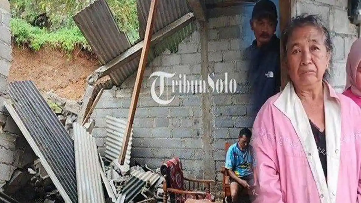 PILU Nasib Mbah Sainem, Hidup Sebatang Kara, Kini Rumah Malah Ditimpa Longsor saat Pergi ke Warung