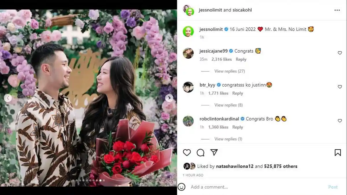 Jess No Limit Resmi Melamar Sisca Kohl, Baru Umumkan Setelah Dua Bulan Tunangan