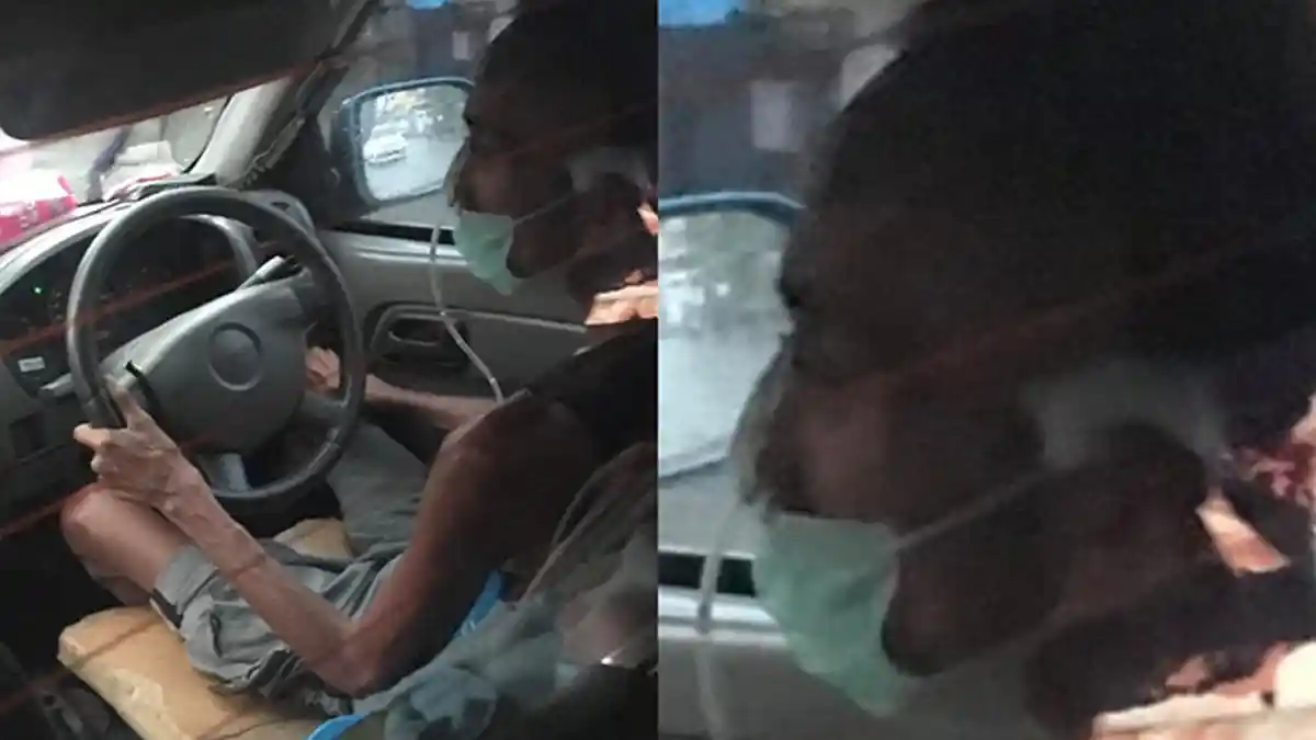 Viral Seorang Kakek Tetap Bekerja Meski Kondisinya Lemah, Jadi Sopir dengan Selang Oksigen di Hidung