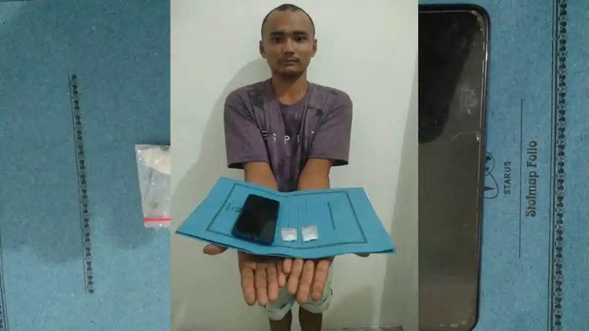 Polres Labusel Tangkap Bandar Sabu Desa Sei Meranti