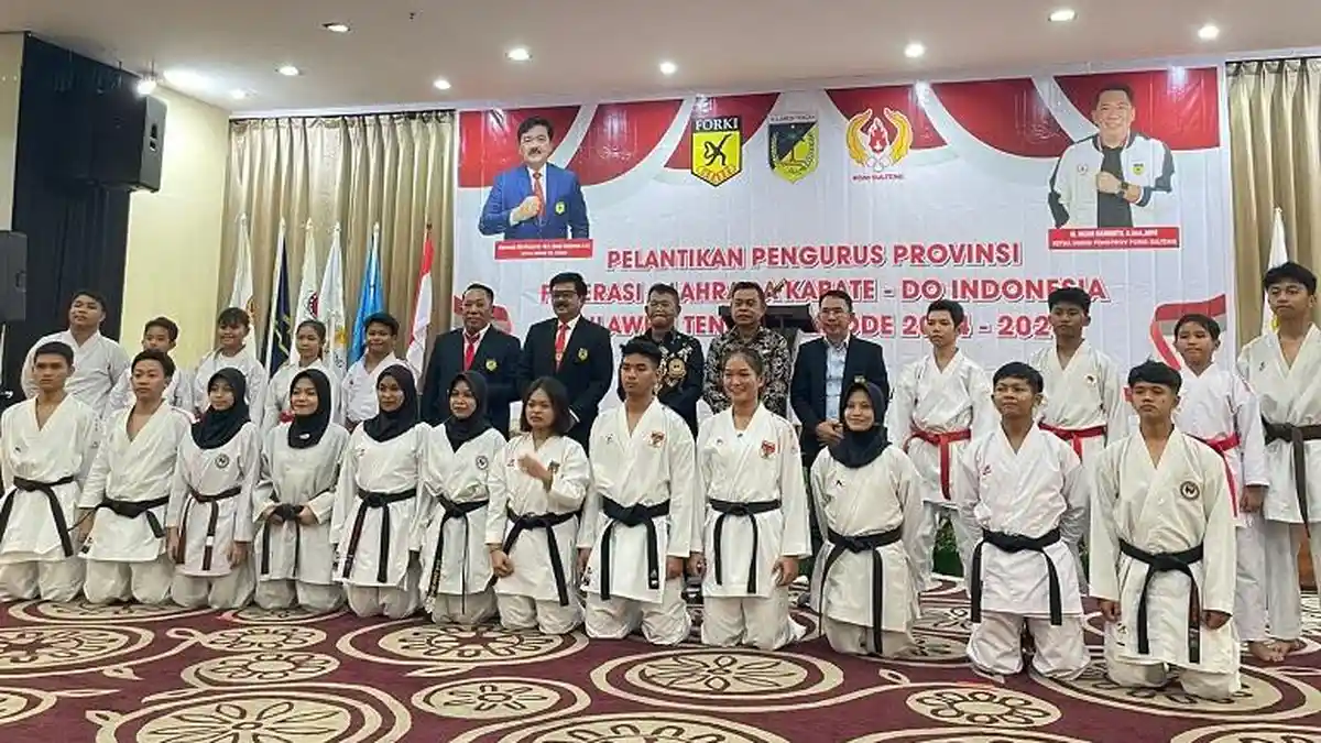 52 Pengprov Forki Sulteng Dilantik, Nizar Rahmatu Targetkan Prestasi Emas di Ajang Karate Nasional