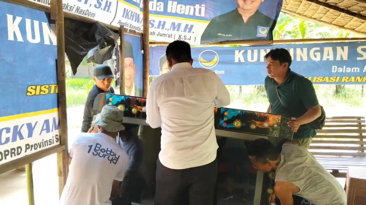 Polsek Secanggang Tindak Tegas Perjudian Tembak Ikan di Desa Karang Anyar Langkat