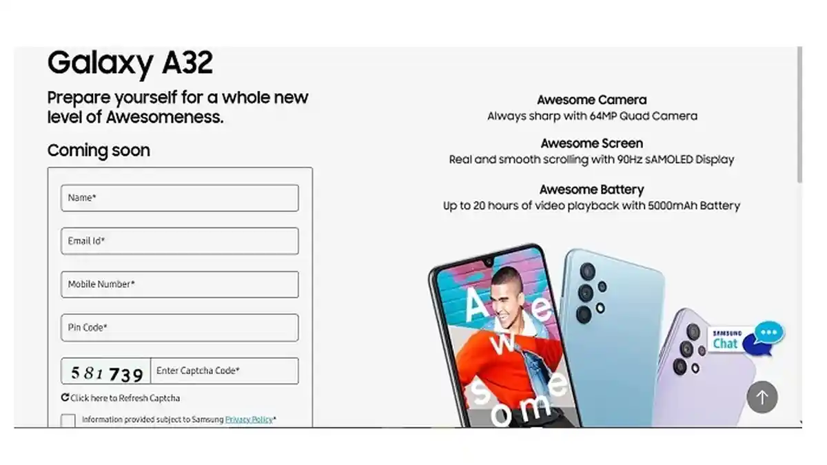 SPESIFIKASI Lengkap Samsung Galaxy A32 4G, Chipset Helio G80, Kamera 64MP, dan Layar Super AMOLED