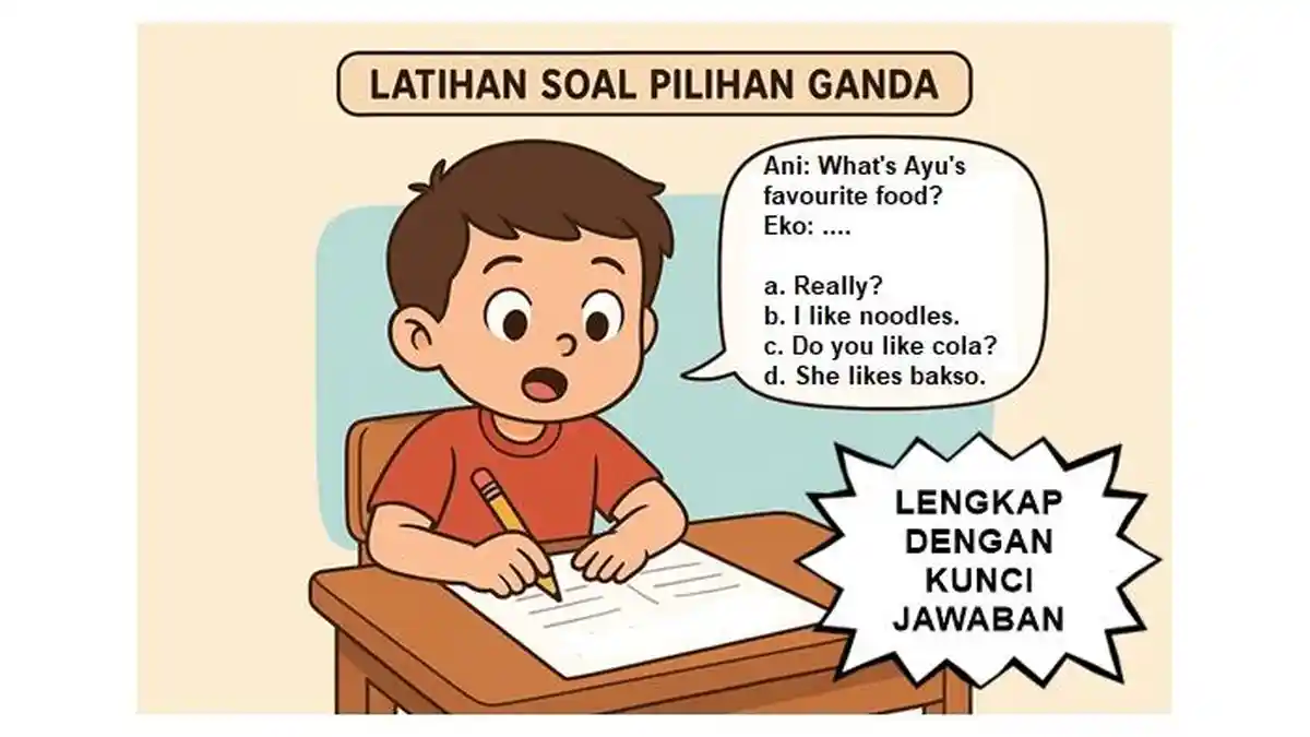 Latihan Soal Pilihan Ganda Bahasa Inggris Kelas 3 SD Semester 1 Kurikulum Merdeka dan Kunci Jawaban