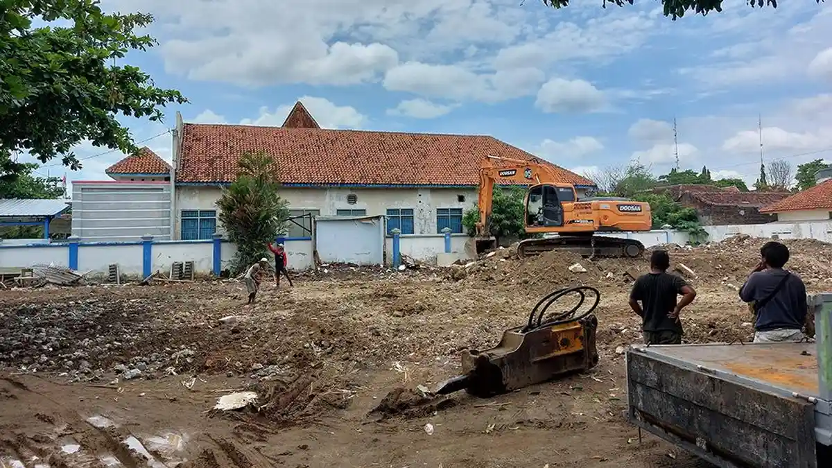 Bekas Kantor Dispertan PP Karanganyar Mulai Dibongkar, Kepala BKD: Untuk Kantor Inspektorat
