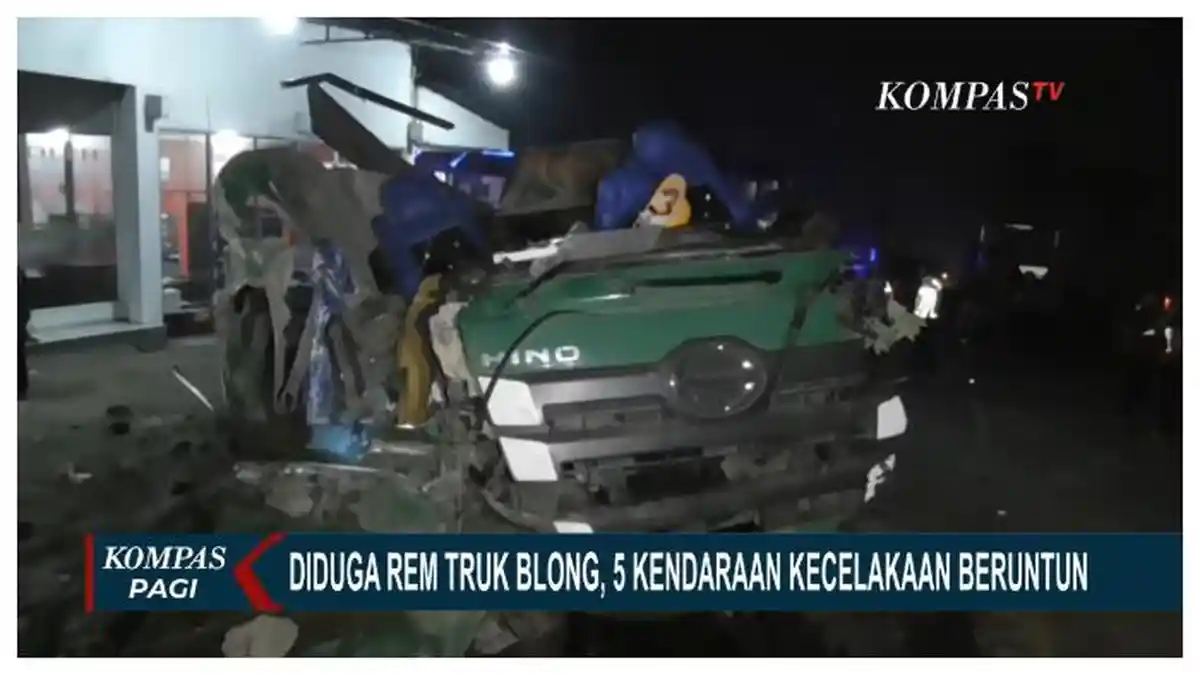 Kecelakaan Beruntun di Wonosobo, Libatkan 5 Kendaraan, Truk Minyak Rusak Parah Diduga Rem Blong