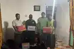Polres Halteng Bersama NU dan GMI Salurkan Bantuan untuk Pengungsi