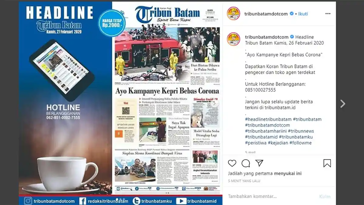 Ayo Kampanye Kepri Bebas Corona, Insentif Perpanjang Nafas Pelaku Wisata