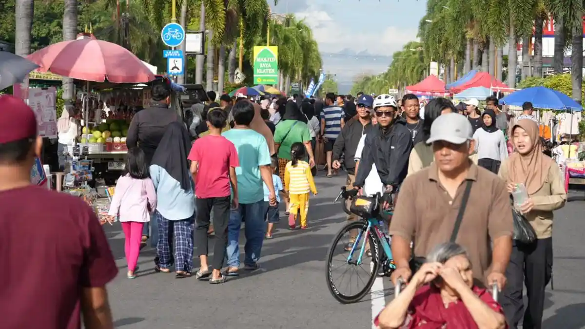 CFD Kembali ke Jalan Pemuda, Ribuan Warga Padati Ruas Ikonik Klaten