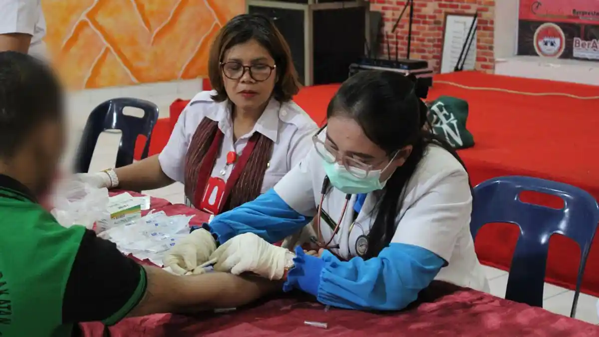 Cegah Penyebaran HIV/AIDS, Lapas Siborongborong Laksanakan Skrining WBP