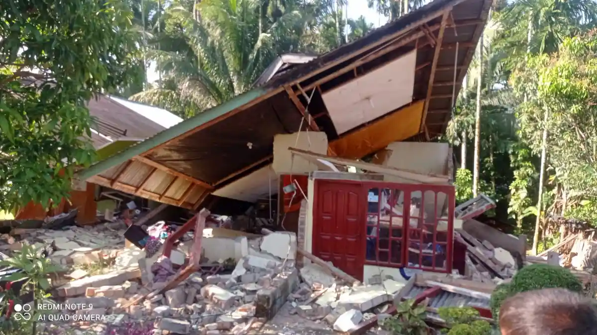 UPDATE Gempa Pasaman Barat: Data Sementara 2 Orang Meninggal Dunia, 20 Orang Luka-luka