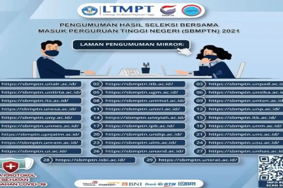 Link Mirror SBMPTN Cek Nilai UTBK Unduh Sertifikat SBMPTN 2021 https://pengumuman-sbmptn.ltmpt.ac.id