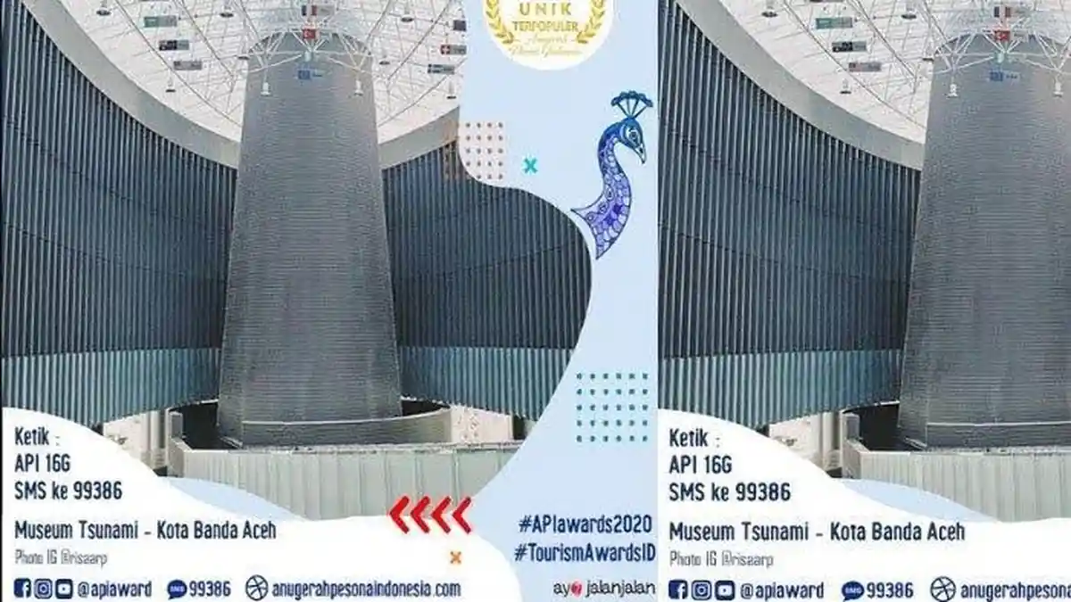 Museum Tsunami Masuk Nominasi API 2020, Dispar Banda Aceh Ajak Warga Vote Lewat SMS, Begini Caranya