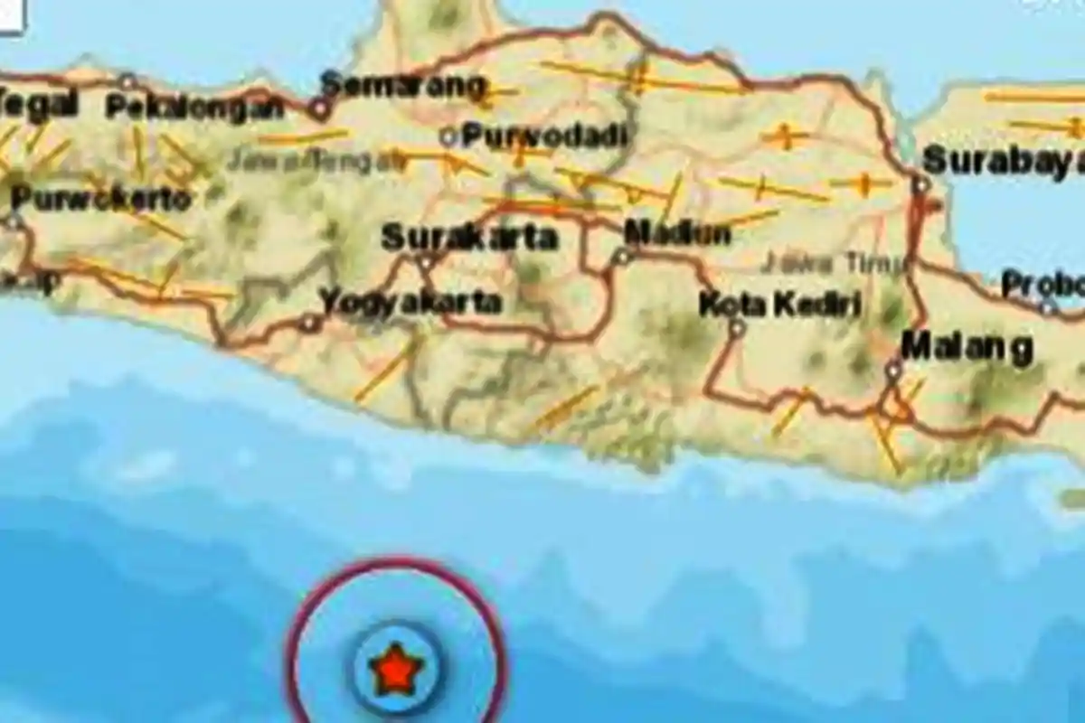 Gempa Guncang Jawa Timur Pagi Ini Pukul 07.18 WIB Rabu (16/2/2022), Ini Info BMKG Magnitudonya