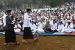 Presiden Jokowi Salat Idul Adha di Kebun Raya Bogor