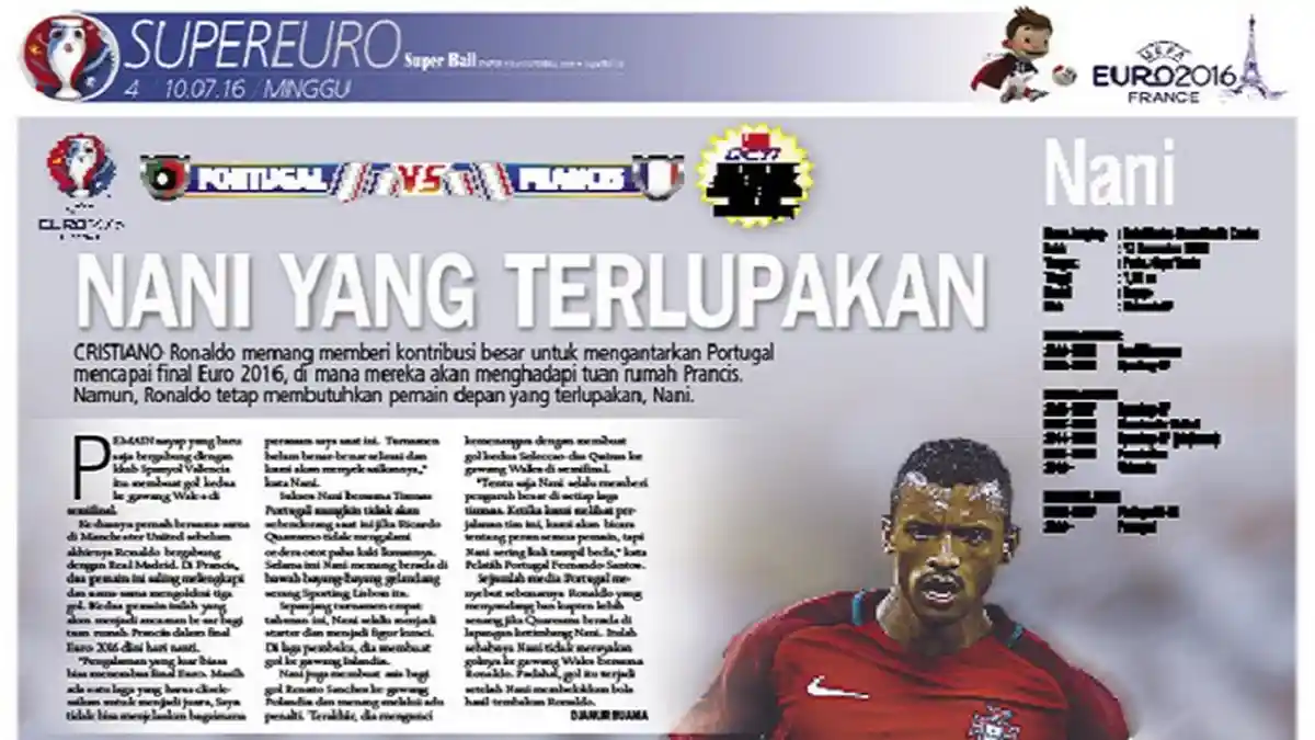 Wales Tetap Membutuhkan Nani
