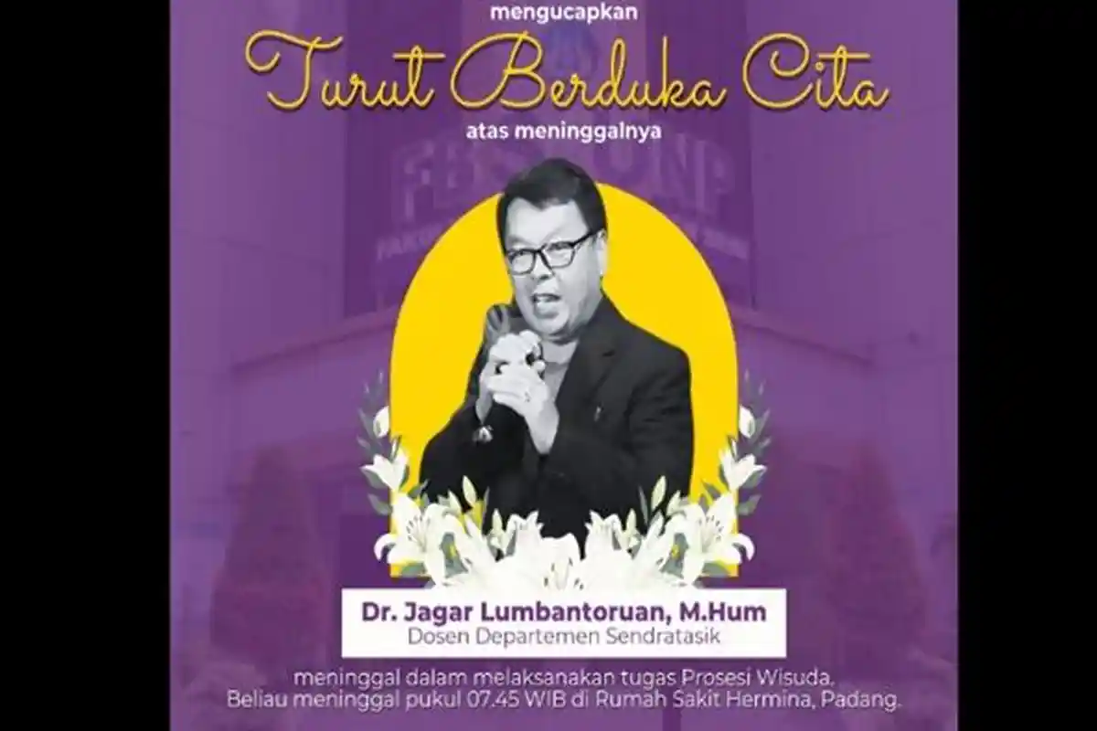 Sosok Jagar Lombuantoruan, Dosen Musik UNP Meninggal Dunia usai Pandu Lagu di Wisuda, Asal Sumut