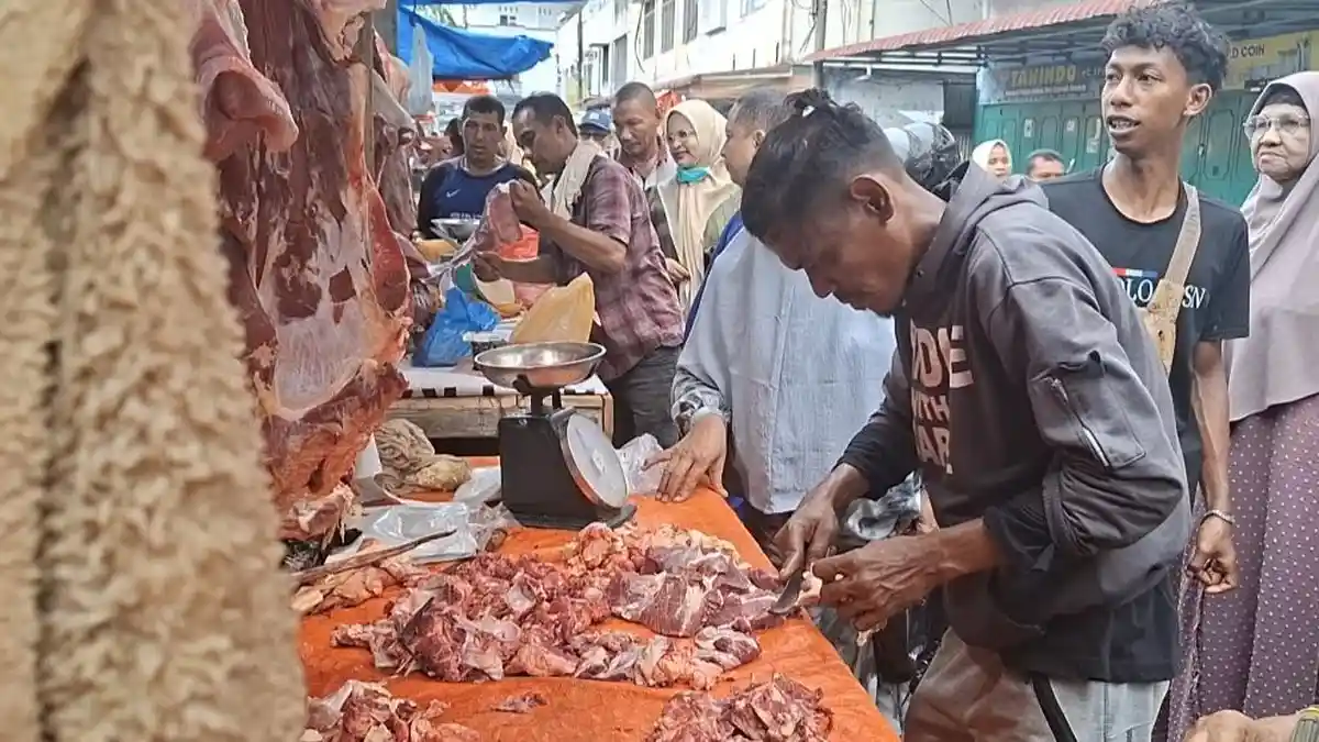 Harga Daging Meugang Pertama Jelang Ramadhan di Bireuen Rp 180 Ribu