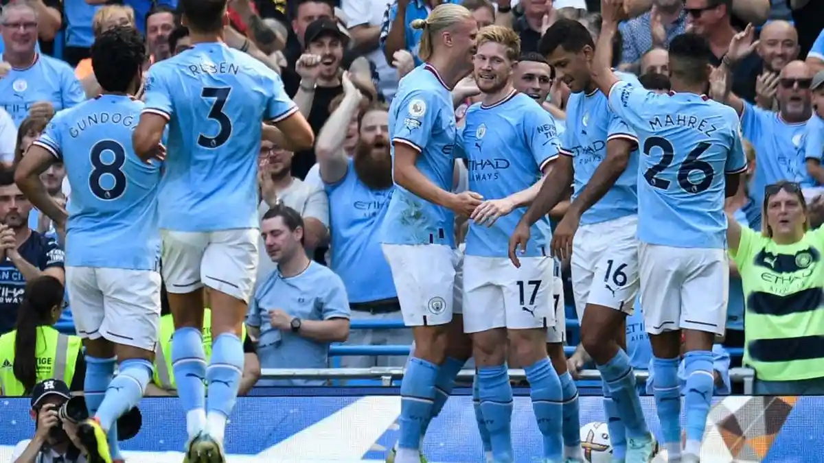 SKOR Manchester City vs Brighton di Liga Inggris, 3-1, Haaland 2 Gol, Dekatkan Poin dengan Arsenal