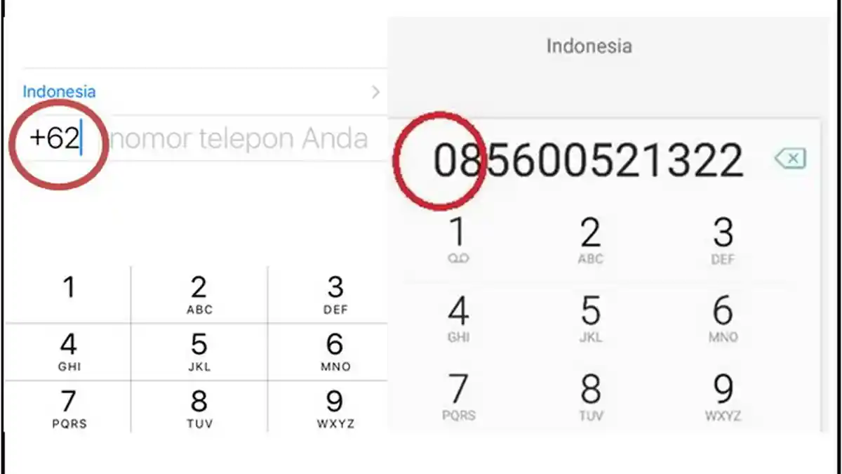 Perbedaan Fungsi Kode 0 dan +62 pada Awal Nomor Telepon, Berikut Penjelasannya