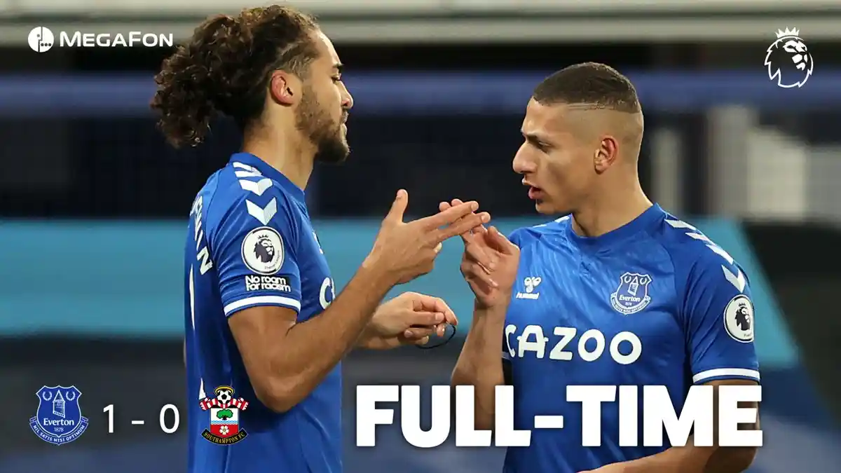 Hasil Everton vs Southampton, Richarlison Cetak Gol Cepat Menit 9, Everton Menang