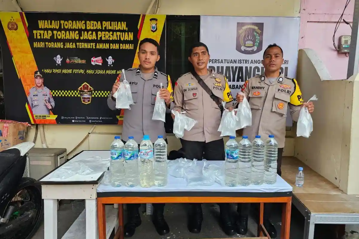 Pasokan Captikus dari  Manado ke Ternate Digagalkan Polisi