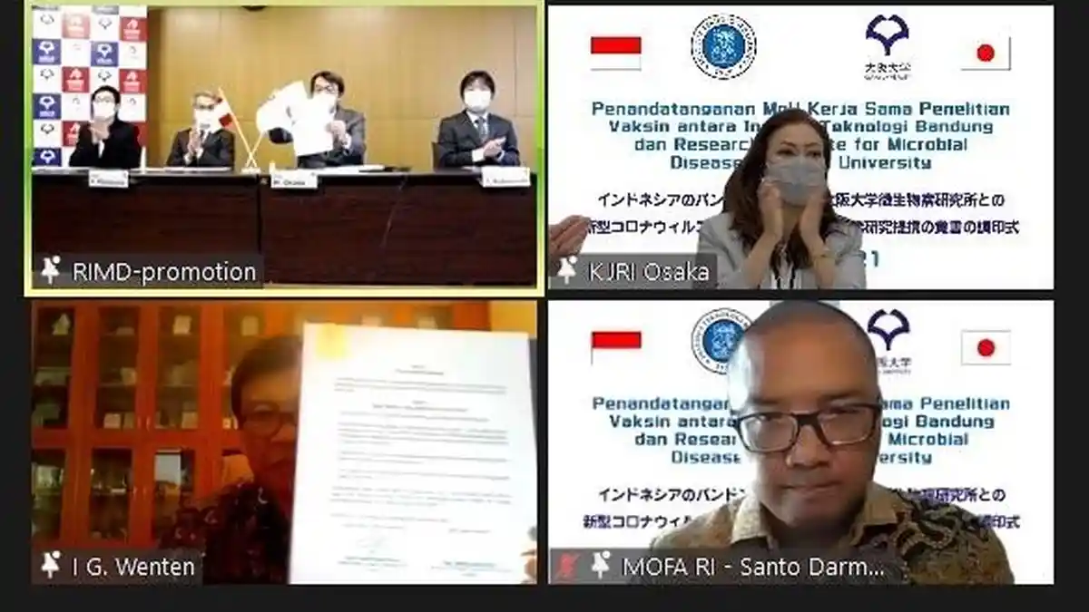 ITB – Universitas Osaka Teken Kerja Sama Penelitian Vaksin Covid-19