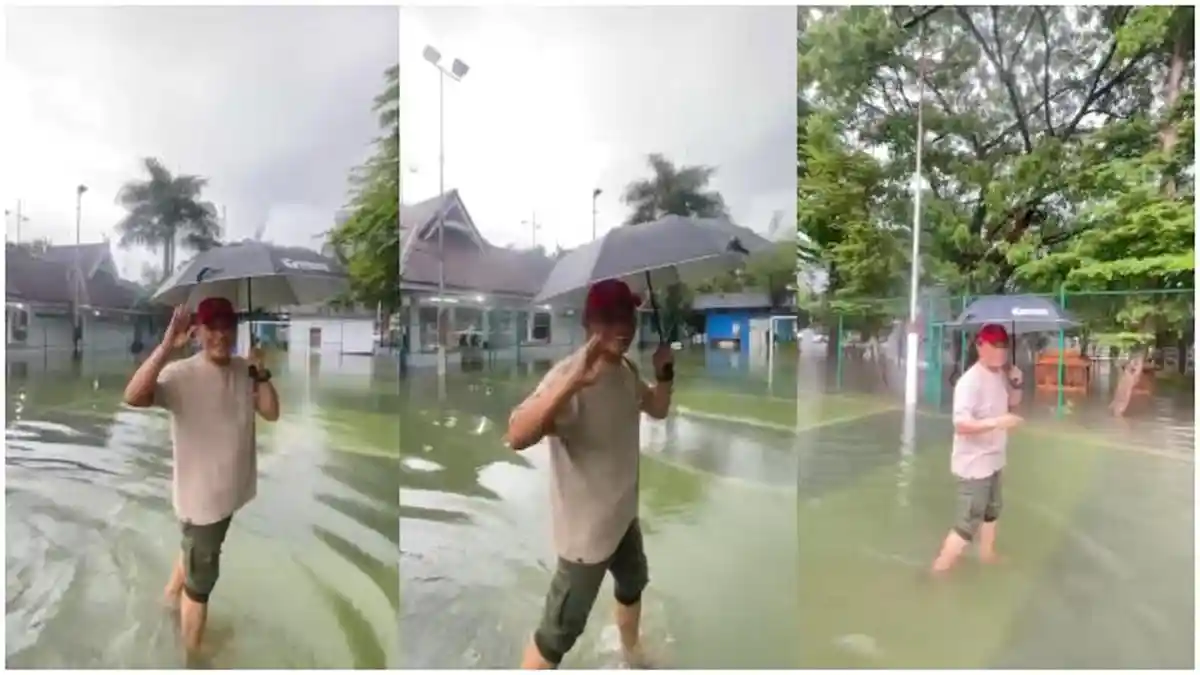 Cara Prof Zudan Hadapi Banjir di Rujab Gubernur Sulsel, Ajak Warga Main Bola