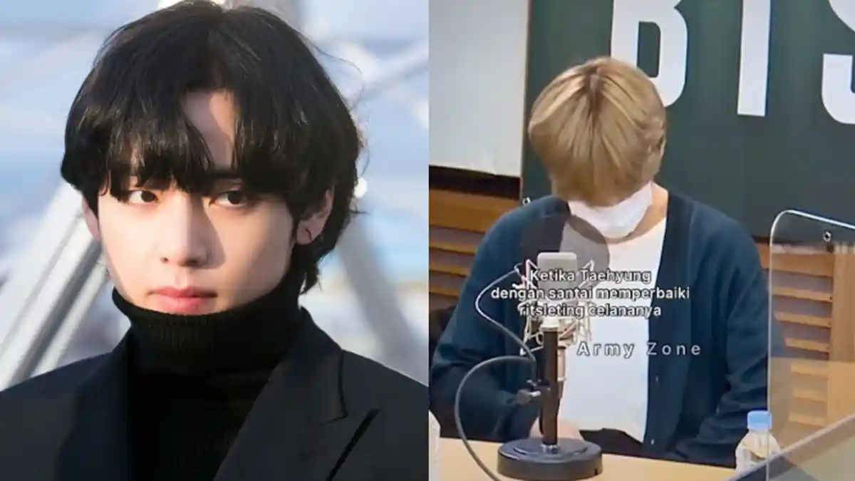 Santai Benerin Ritsleting Celana, V BTS Panik Ternyata Live, ARMY: Ngakak Lihat Ekspresinya Astaga