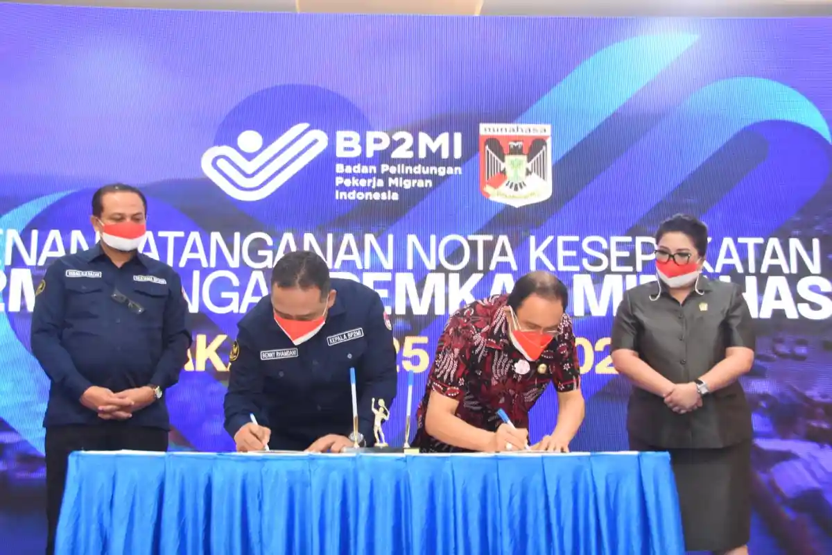 BP2MI Kerja Sama dengan 4 Daerah di Sulut, Sepakat Beri Perlindungan Maksimal ke Pekerja Migran 