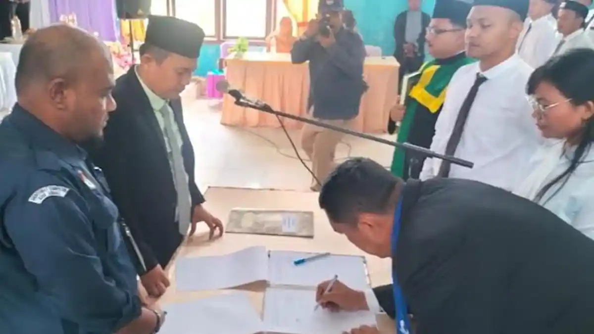 KIP Aceh Singkil Lantik Panitia Pemungutan Suara Pemilu 2024, Ini Tugas Pertamanya