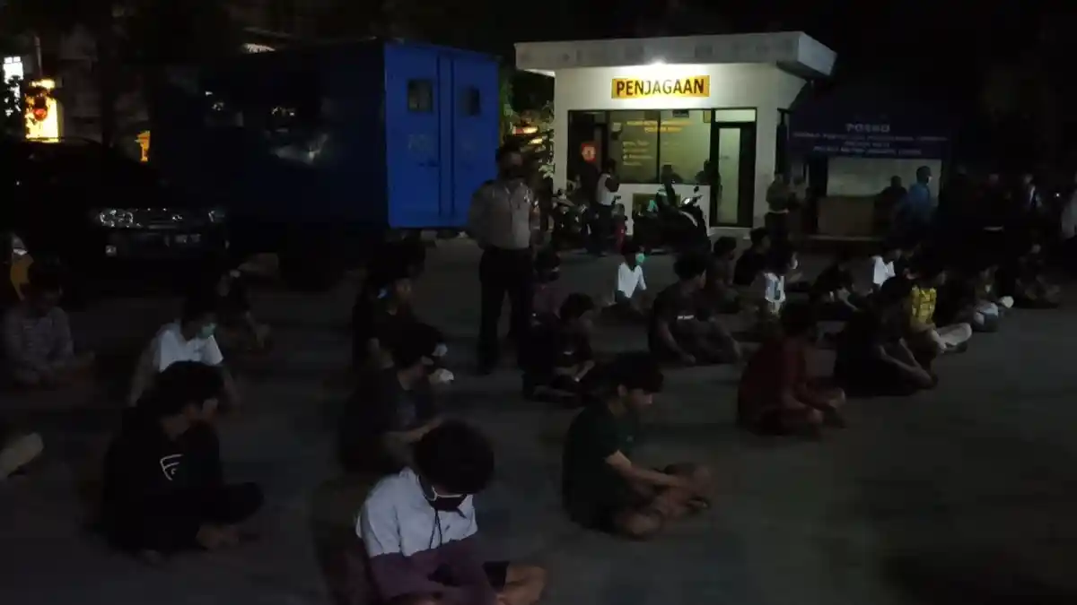 Balap Lari Liar, 40 Pemuda di Koja Diringkus Petugas Gabungan