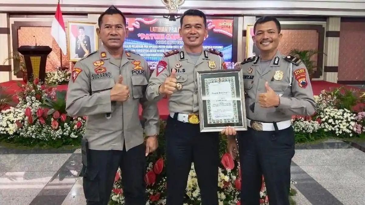 Pospam Lebaran Polres Blora Bernuansa Kayu Jati Dinobatkan sebagai Terbaik oleh Polda Jateng