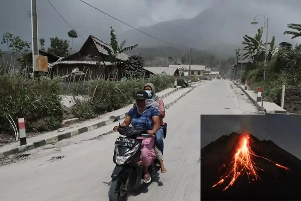 Gunung Merapi Erupsi, Awan Panas Meluncur ke Arah Boyolali dan Klaten Jateng, Masih Status Siaga