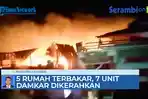 VIDEO 5 Rumah Terbakar di Bener Meriah, BPBD Terjunkan 7 Armada Damkar