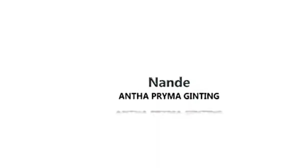 Lirik Lagu Karo Nande yang Dipopulerkan oleh Antha Prima Ginting