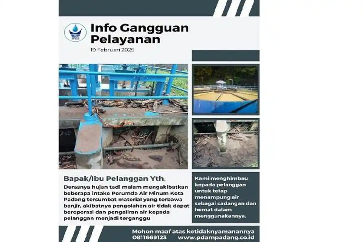 Warga Padang Keluhkan Layanan Air Bersih Mati Sejak Subuh, Dirut Perumda AM: Butuh Waktu Normalisasi