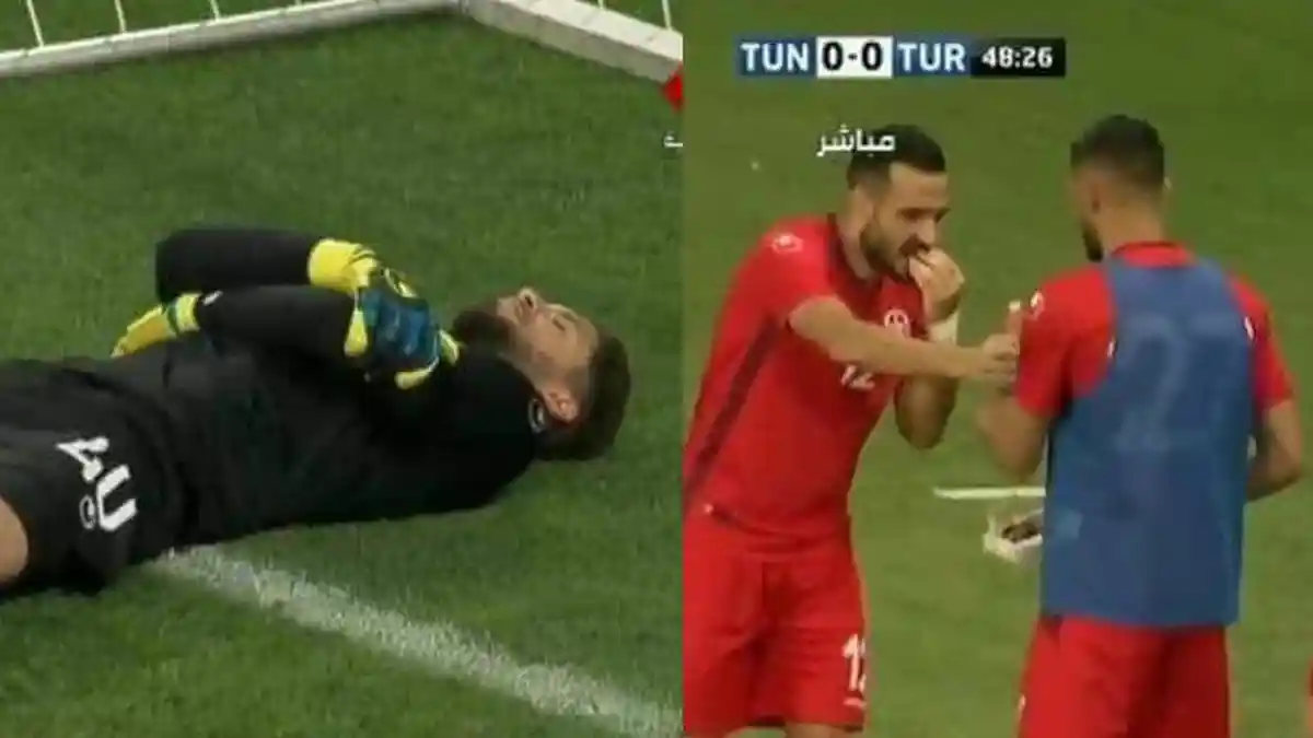 Kiper Tunisia Ini Pura-pura Cedera Agar Rekan-rekannya Bisa Berbuka Puasa