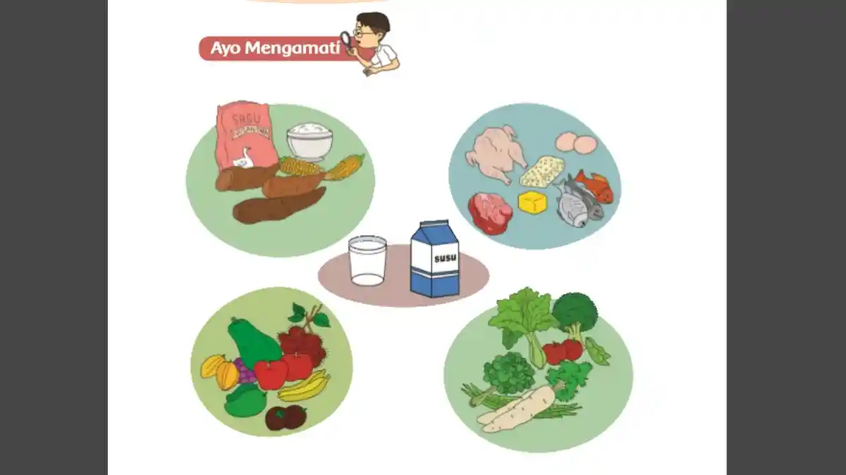 Kunci Jawaban Tema 1 Kelas 3 SD Halaman 72 73 74 75, Subtema 2: Makanan Penting untuk Kesehatan