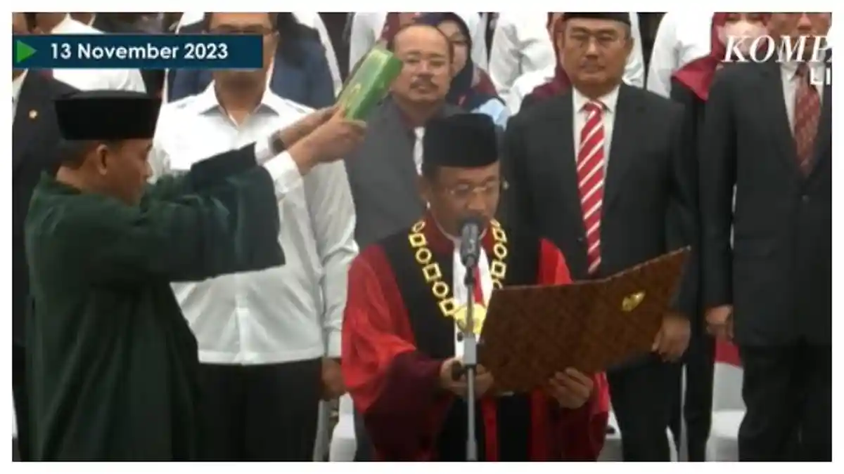 Hakim Suhartoyo Resmi Dilantik Jadi Ketua MK, Gantikan Anwar Usman