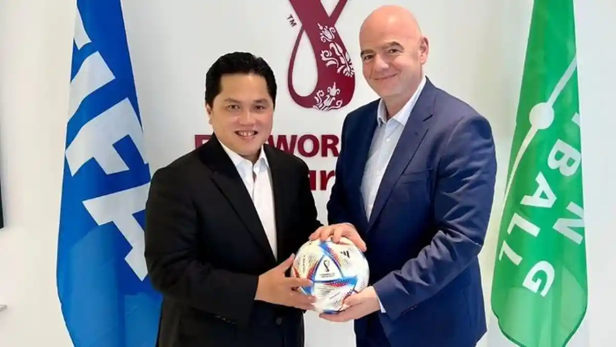 FIFA Doakan Erick Thohir dan PSSI Sukses Selenggarakan Piala Dunia U-17