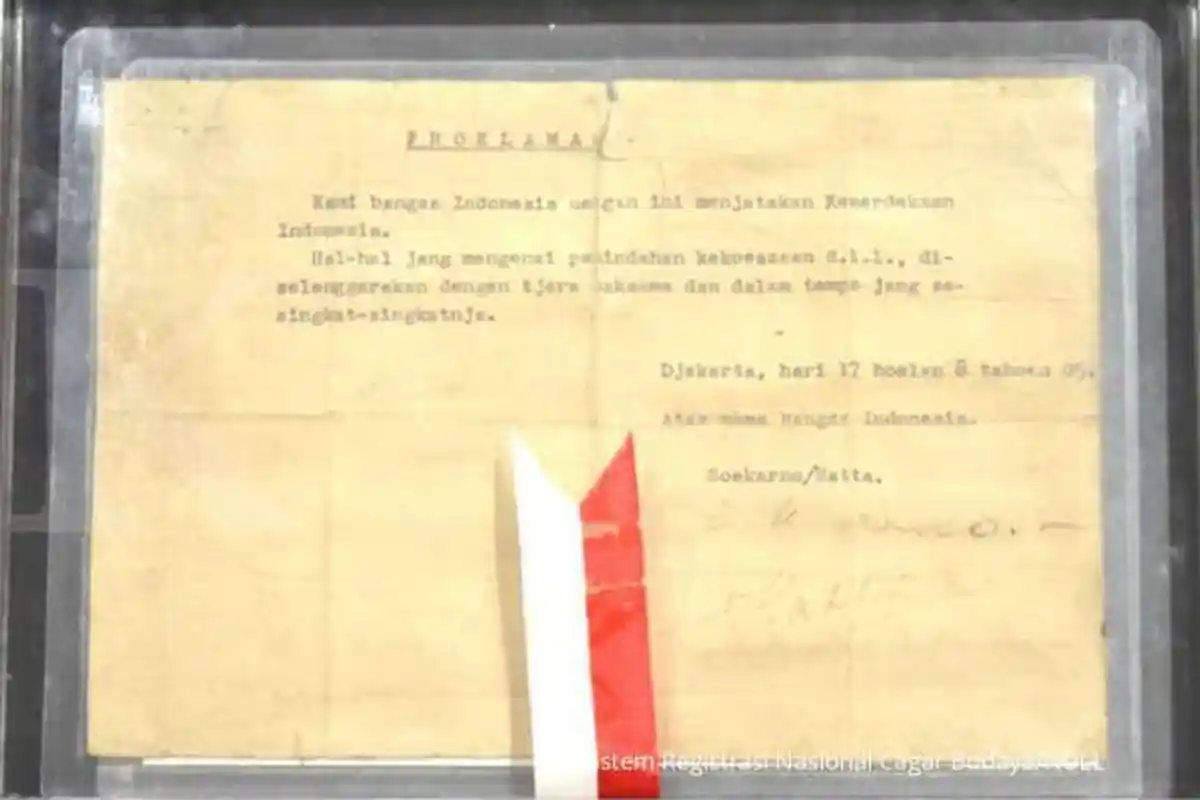 Tak Banyak yang Tahu, Begini Kisah Penting Dibalik Pembuatan Naskah Proklamasi Kemerdekaan Indonesia