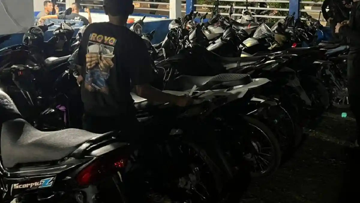 Tim Star Reborn Polres Lhokseumawe Amankan 11 Sepeda Motor dari Remaja