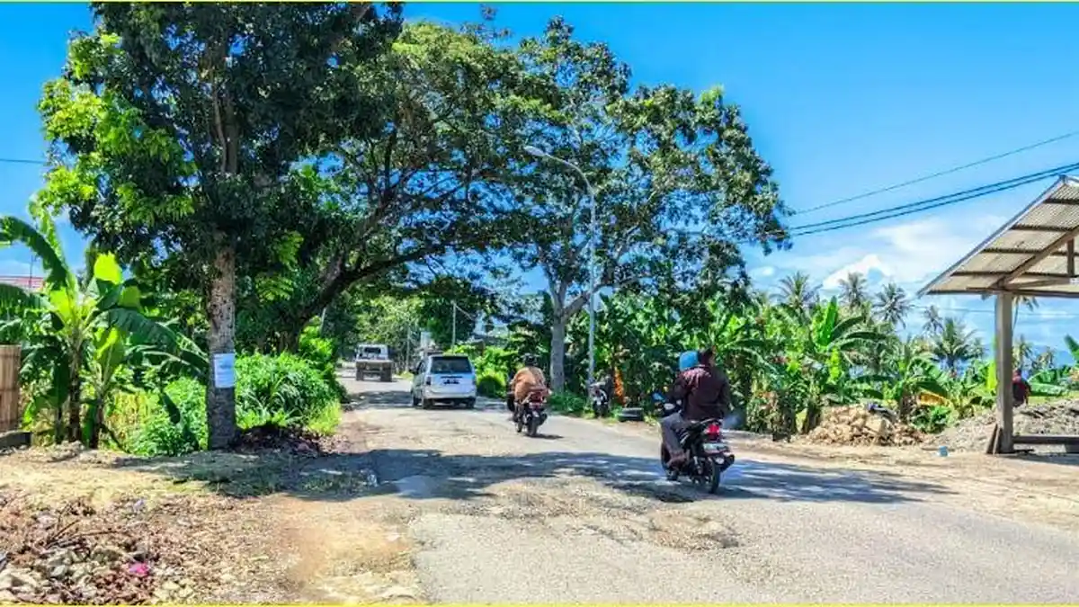 Jalan Kawasan Danau Limboto Gorontalo Dipenuhi Lubang, Warga: Bahaya Sekali Kalau Tengah Malam