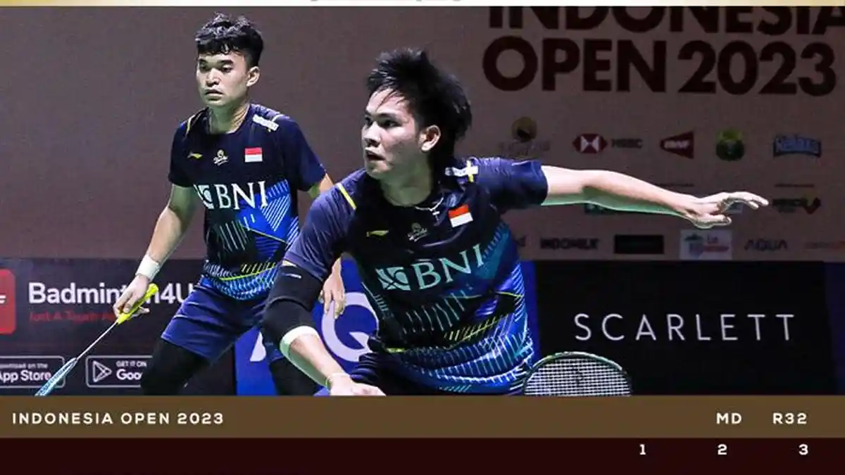 Hasil Indonesia Open 2023: Teriakan Ea Ea Ea Iringi Kemenangan Leo/Daniel di Istora