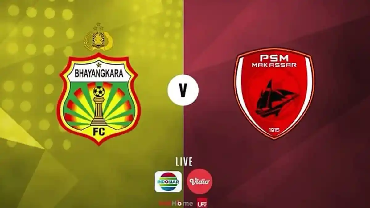 SEDANG BERLANGSUNG - Live Streaming Indosiar Bhayangkara FC Vs PSM Makassar Jam 18.30 WIB